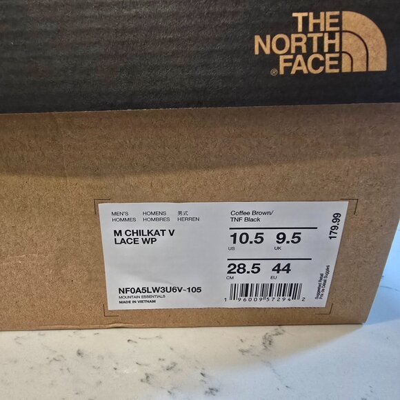 The North Face Chilkat V Lace Waterproof Mens Boots Coffee / Brown Mens 10.5 NEW - Picture 11 of 15